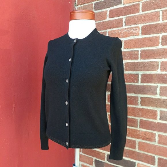 Coach Tea Rose Button Down Wool and Cashmere Cardigan Sweater Rare NEW - Picture 5 of 11